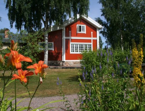 Lopend naar het huis van schilder Carl Larsson